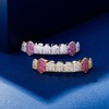 JINAO Gold Bottom 8 Teeth Grillz for Women 14K Gold