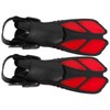 1 Pair Adjustable Swim Fins Soft TPR Open Heel Long