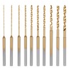 Mini Twist Drill Bit Set, 10Pcs 0.6mm-2.2mm Micro Drill Bits