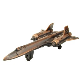 TreasureGurus, LLC Lockheed SR-71 Blackbird Jet USAF Die Cast Model Pencil Sharpener Military Gift