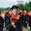 Senior 2027 Sash - Black Satin with Gold Glitter Letters