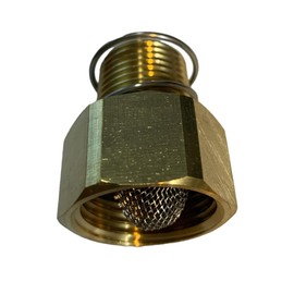 Sellerocity Coupler Intake Fitting with Filter Debris Screen 3/4 Garden Hose X 1/2 Inch NPT Size Compatible with General D10032