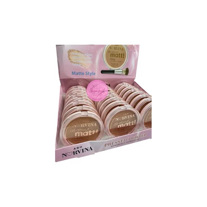 Base De Maquillaje En Polvo Matt Fixing Mayoreo 24 Pz