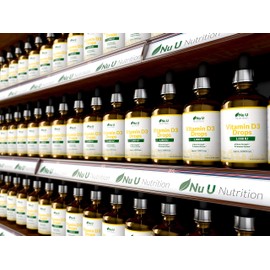 Vitamin D Drops 1000 IU 10,000 IU per 10 Drops - 50% More 90ml Equivalent to 3000 Drops - High Strength Liquid D3 in MCT Oil with Flexible Dosage - High Strength Vitamin D Supplement