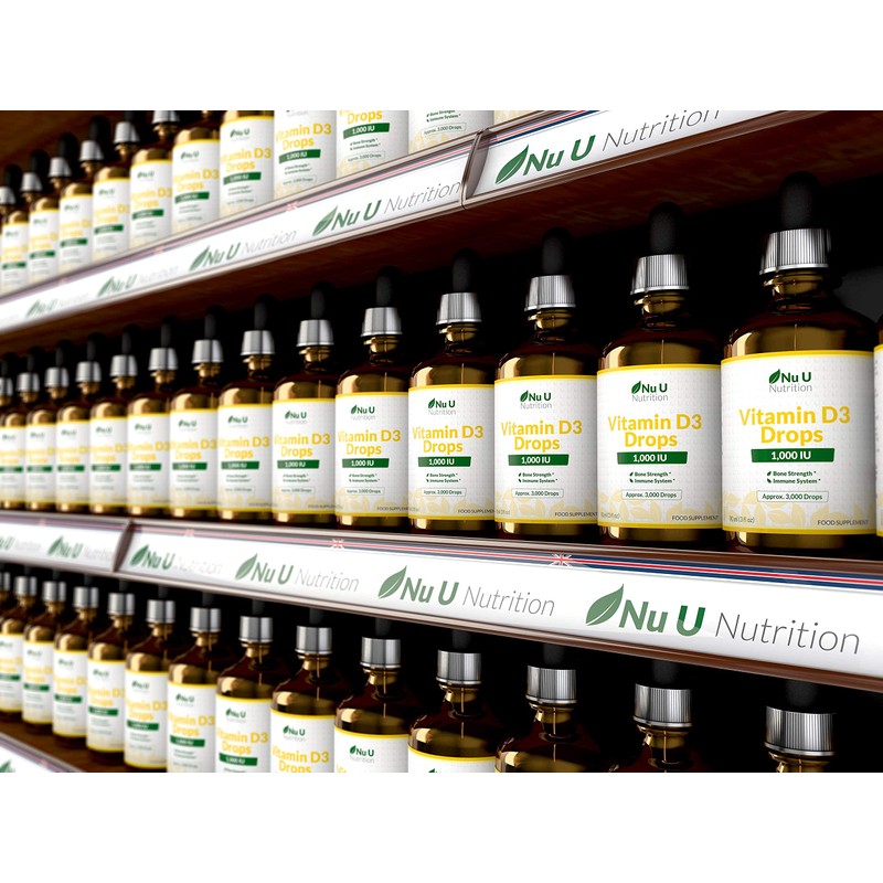 Vitamin D Drops 1000 IU 10,000 IU per 10 Drops