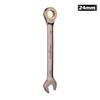 HORUSDY Ratchet Spanner, 24MM Metric Wrench Ratcheting Combination Wrenches 72-Teeth,