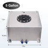 Donpida 5 Gallon Fuel Cell Aluminum Polished with Cap Level