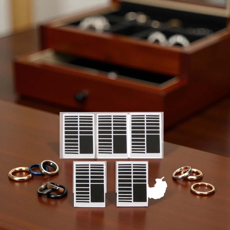 5Pcs Black Invisible Ring Size Adjuster for Loose Rings 6