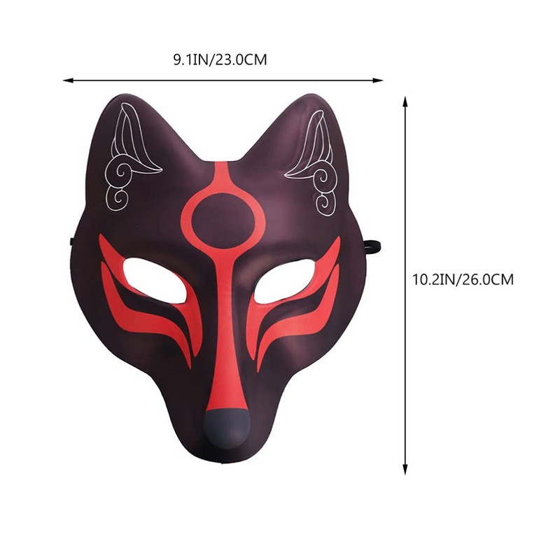 TENDYCOCO 2 Pieces Fox Japanese Kitsune Mask Fox Mask Japan
