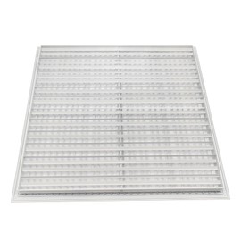 KONKENIE 30"W x 30"H Cube Core Eggcrate Return Air Filter Grille HVAC Aluminum Ventilation Grate Grilles Wall/Ceiling Grilles Shutter for Homes Offices Company Vent White,Blades Adjustable(30" X 30")