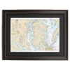 Framed Nautical Chart 12280 : Chesapeake Bay - Standard Size.