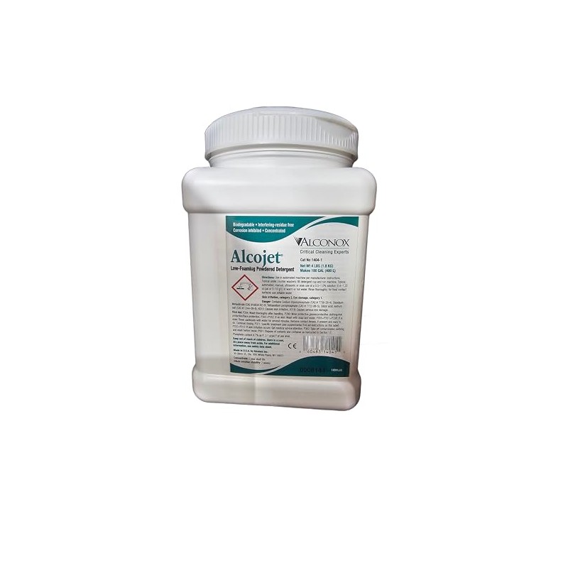 Alconox 1404 Alcojet Nonionic Low-Foaming Powdered Detergent, 4lbs Box