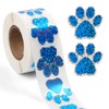 500pcs Dog Paw Print Stickers, 1 Inch Self-Adhesive Paw Print