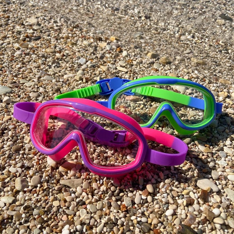 Splash About Goggles Snapper Mask, Pink and Purple, Junior (6-14