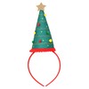 Christmas Tree Hat Headband, 3D Felt Santa Hat Holiday Hair