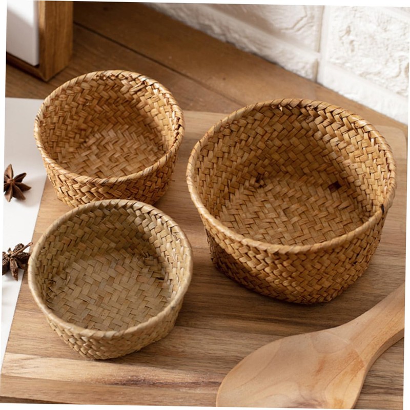 ABOOFAN Woven Storage Basket Multi Functional Wear Resistant Fruit and