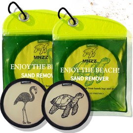 MNZZ 2 Pack Sand Remover Bag Portable Quick Dry Eraser for Beach Towel Blanket Chair Cover Shell Shovel Toy Hat Umbrella Tent Shade Canopy Travel Picnic Pool Hiking Outdoor Accessories