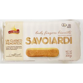 Savoiardi Lady Fingers Biscuits, Classic Italian Ladyfingers, 7.05 oz, 2Pack