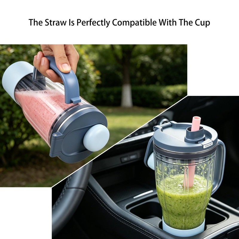KLOWOAH Replacement Straws Compatible With Ninja Blendboss Personal Blender 26oz