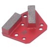 3Pcs Diamond Grinding Shoes 30 Grits Trapezoid Concrete Floor Cutting
