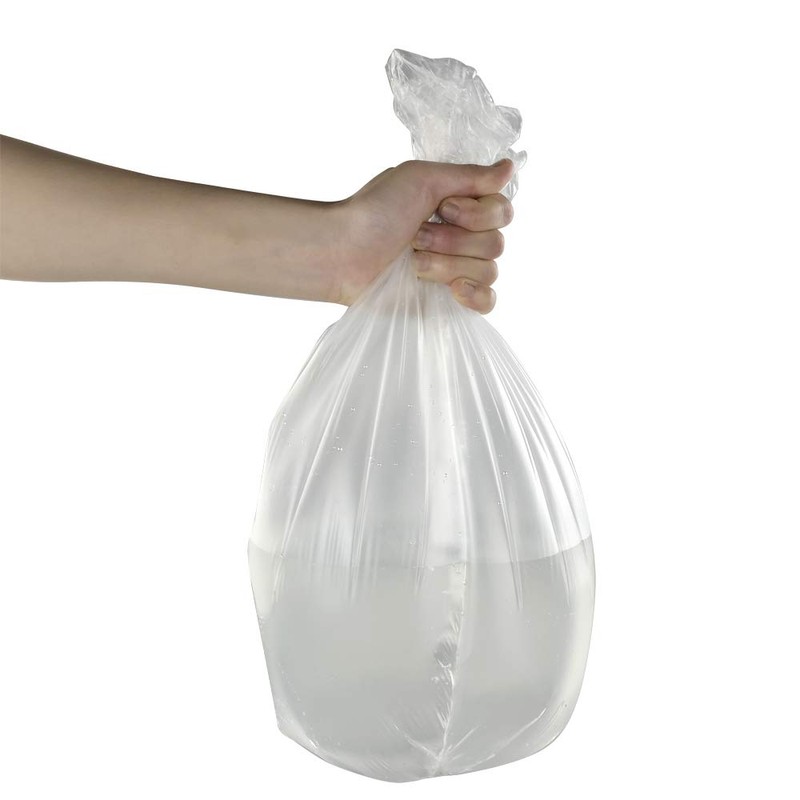 Nicesh Bolsas de basura pequeñas de 4 galones, negras, transparentes