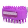 Pet Dog Bath Brush, 2 in 1 Silicone Brush Bathing