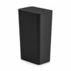 10L Slim Bathroom Trash Can with Press Top Lid, Black
