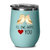 Bird Lover Red Edition Wine Tumbler 12oz - Short Penguin