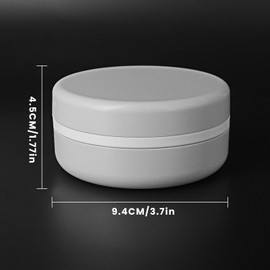 Kawlity jaboneras para baño, Senderismo, Ciclismo o Viajes de Negocios, jabonera con Almohadillas para Orejas para Ahorro de jabón para Escuela, Gimnasio, Estadio, Oficina, Hotel (Redonda)