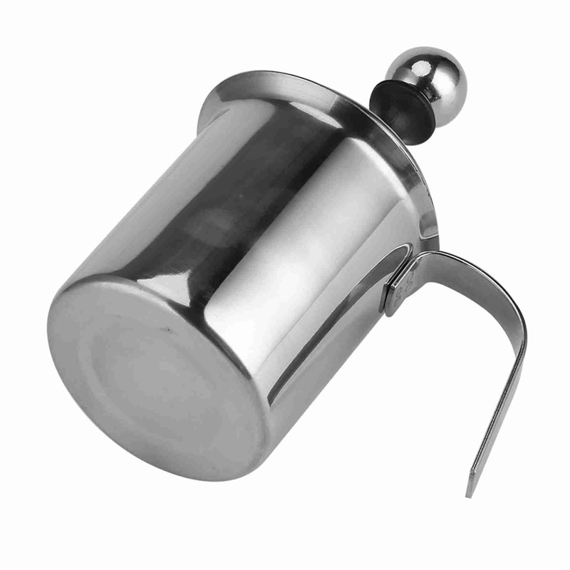 400ML/800ML Stainless Steel Manual Milk Frother Double Mesh Coffee Foamer