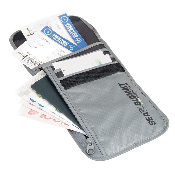 Sea to Summit RFID Travelling Light Neck Wallet, Grey
