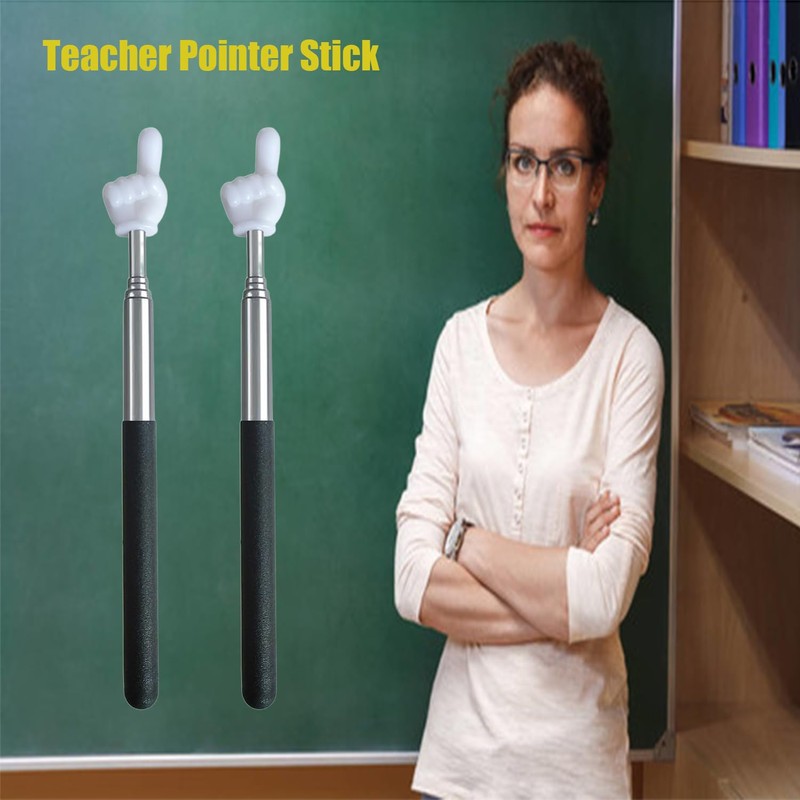Extendable Teacher Pointer - Versatile, Adjustable, Ergonomic Teaching Aid &