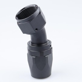 AC PERFORMANCE -16 AN 30 Degree Swivel Hose End Fitting Tight Radius Aluminum Black