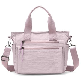 Tote Bag for Women Small Nylon Cute Top Handle Bag with Long Strap for 2025 Summer Trendy