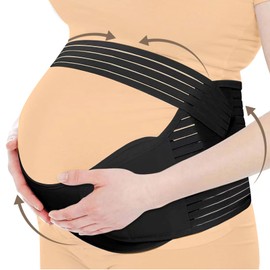 Asheyya Pregnancy Belt Support, Pelvic Girdle Pain Belly Bands for Maternity Birth Preparation Labour Relieve Back Pelvic Hip Pain