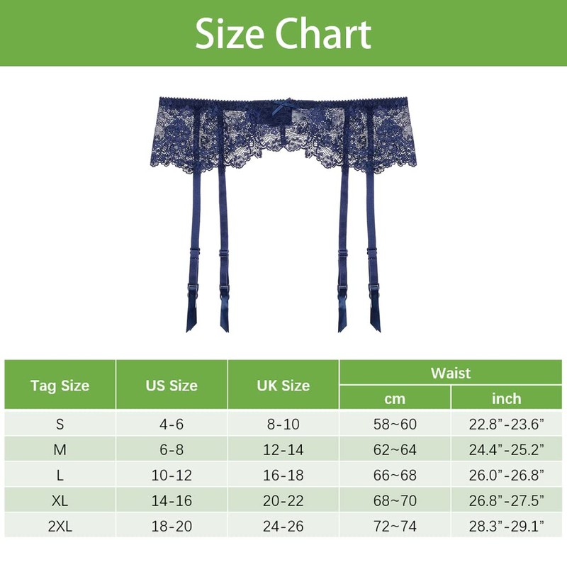 Confonze Liguero de encaje para mujer, sexy, tirantes para medias
