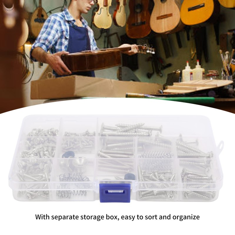 Electric Guitar Screw Kit, Guitar Mounting Screws Assortment Box Repair
