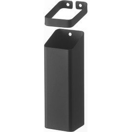 Yamazaki 5293 Rake & Fukusasa Holder [Push Pin for Gypsum Board and Wood Screws Included] Black, Approx. W 1.6 x D 1.6 x H 5.2 inches (4 x 4 x 13.2 cm), Tower, Lucky Charm, Base, Can Be Decorated on the Eye