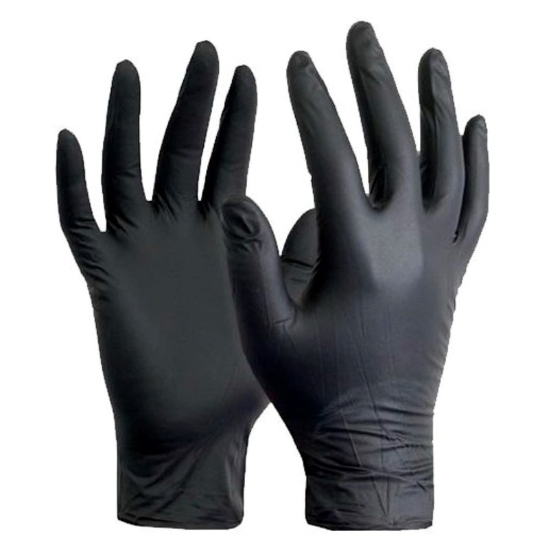 AMBIDERM Guante de Látex No Estéril Plus Negro