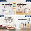 Dmore magnetic knife holder for wall—with 15 hooks, No Drilling