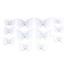 ANCLLO 24 x White Butterfly 3D Wall Stickers with Sponge