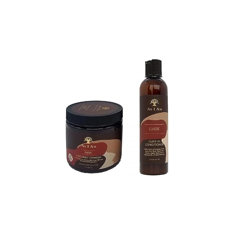 As I Am Leave-in Conditioner 8oz, Coconut Cowash Cleansing Conditioner