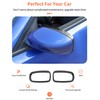 Summleaf Rearview Mirror Rain Eyebrow Frame Trim Cover Fit for
