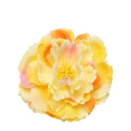 Dainty Big Peony Flower Brooches Pins Flowers Brooch Classic for Wedding Party Dance Banquet for Women Lapel Pins Dress Suit Clothes Accessories Jewelry Valentine's Day Christmas Gifts 120mm (Yellow)