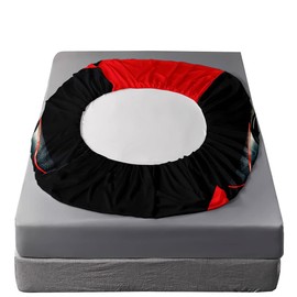 HOSIMA Gaming Bedding Gamepad Fitted Sheet Twin Size and Gamer Bedding Sets for Boys Used to Gamer Room Decor,1 Fitted Sheet+2 Pillowcases.