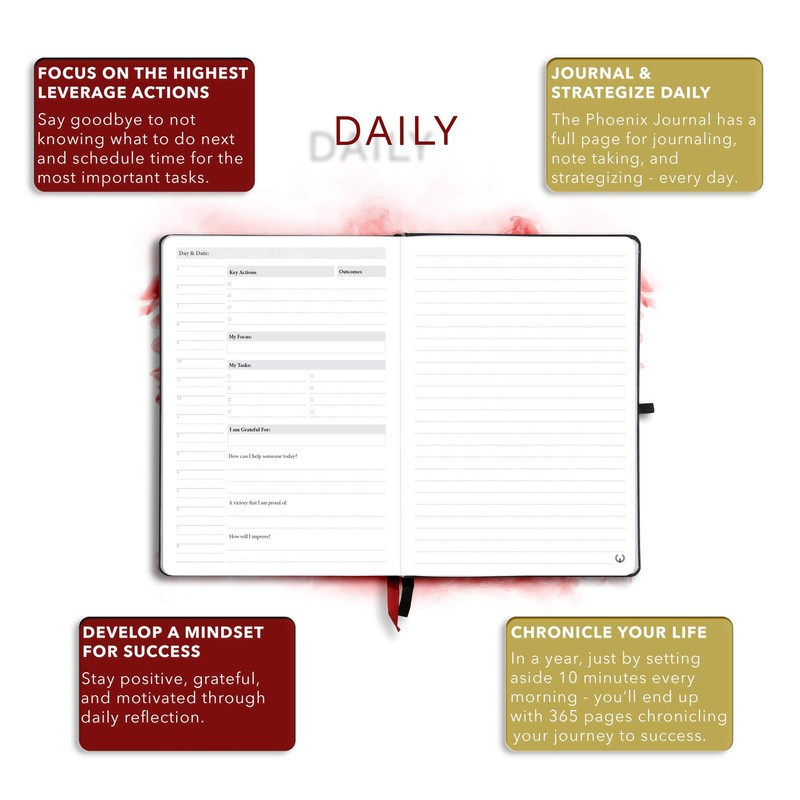 The Phoenix Journal - Best Daily Goal Planner, Organizer, &