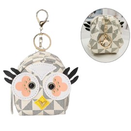 Cute Wallet for Women，Owl Coin Purses，Girls Wallet PU Leather Owl Coin Purse，Cartoon Coin Purse, Mini Pouch Zipper Around Buckle Wallet Gifts for Women Girls