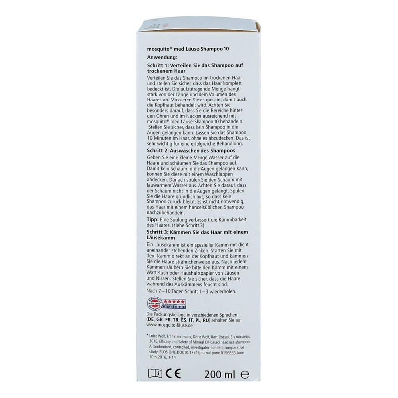 Mosquito med Läuse Shampoo 10 Shampoo, 200 ml