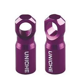 UNICHE Bike Presta Valve Cap with Valve Core Removing Function (Purple)