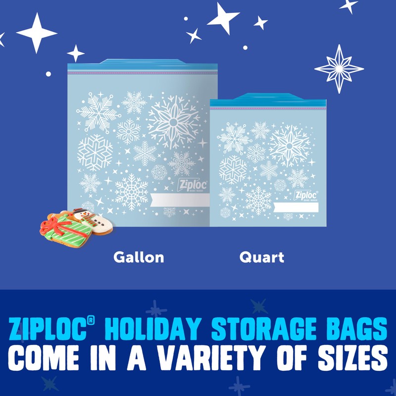 Ziploc Gallon Food Storage Freezer Bags, Grip 'n Seal Technology
